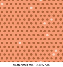 Organic Square Shapes Texture Vector Seamless Pattern