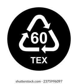 Organic symbol, ecology recycling sign isolated on white background. Package waste icon .