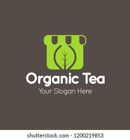 Organic Tea Logo Template
