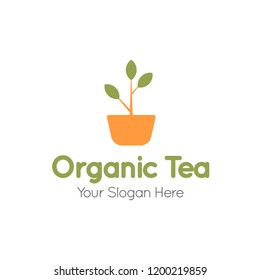 Organic Tea Logo Template
