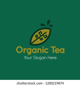 Organic Tea Logo Template
