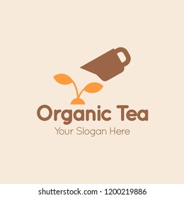 Organic Tea Logo Template
