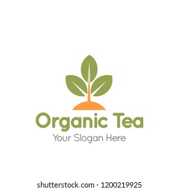 Organic Tea Logo Template
