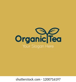Organic Tea Logo Template
