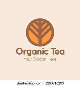 Organic Tea Logo Template
