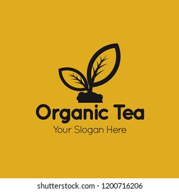 Organic Tea Logo Template
