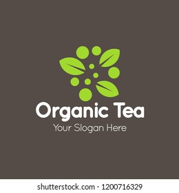 Organic Tea Logo Template
