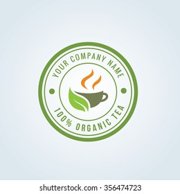 Organic Tea Logo Template