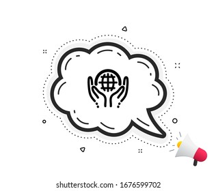 Icono de prueba orgánica. Burbuja del discurso de cita. Señal de cosméticos biológicos. Símbolo de comercio justo. Marcas de cotización. Icono clásico de prueba orgánica. Vector