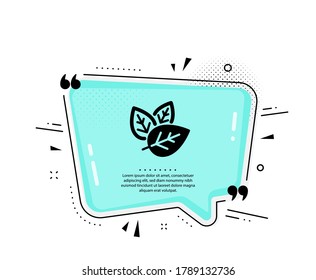 Organisch getestetes Symbol. Angebotsblase. Biokosmetik-Schild. Fairer Handelssymbol. Anführungszeichen. Klassisch getestetes Symbol für Bio. Vektorgrafik
