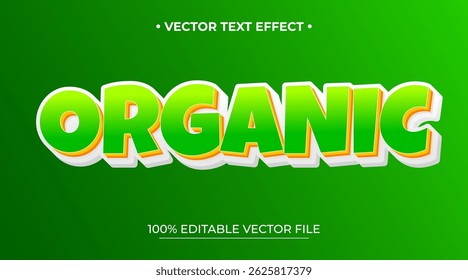 Organic text effect editable cartoon and forest text style Premium Vector