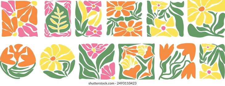 Organic Tileable Flower Vector Art