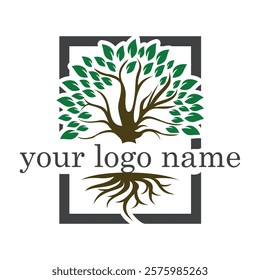 organic tree logo eps file