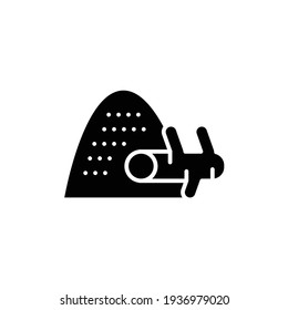 Organic turmeric powder color line icon. Outline pictogram for web page, mobile app, promo.