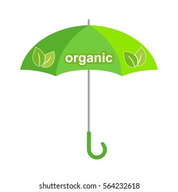 Organic umbrella, vector design