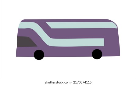 organic vector cartoon bus shape