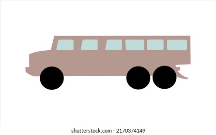 organic vector cartoon bus shape