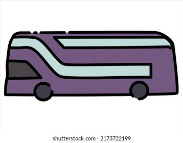 organic vector cartoon bus shape