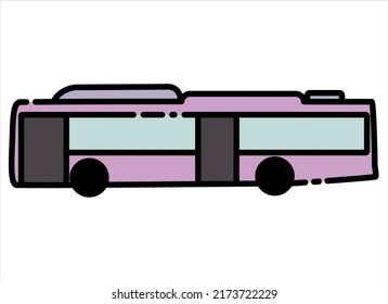 organic vector cartoon bus shape