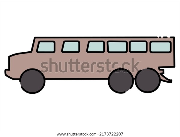 organic vector cartoon bus
shape
