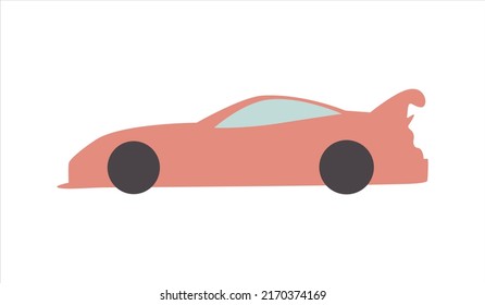 organic vector cartoon car shape