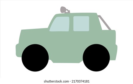 organic vector cartoon car shape