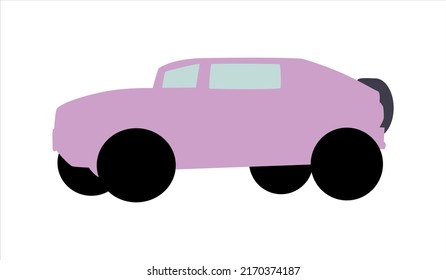 organic vector cartoon car shape