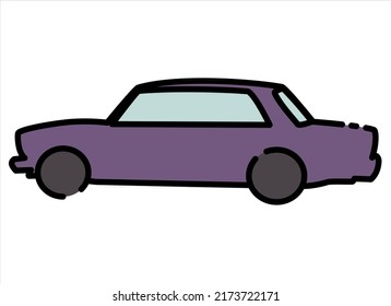 organic vector cartoon car shape