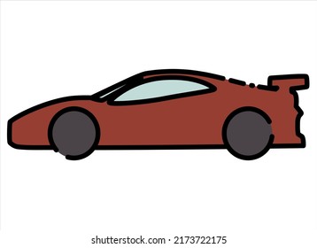 organic vector cartoon car shape