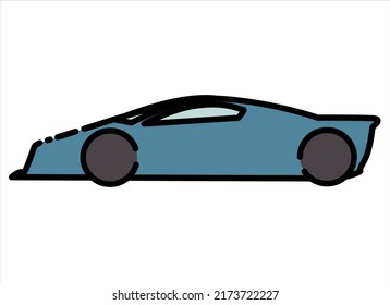 organic vector cartoon car shape