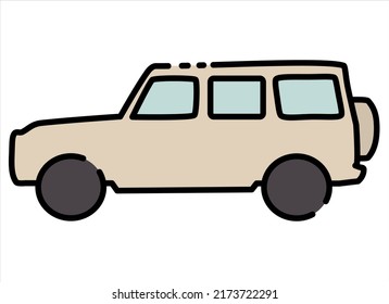 organic vector cartoon car shape