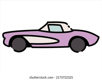 organic vector cartoon car shape