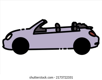 organic vector cartoon car shape