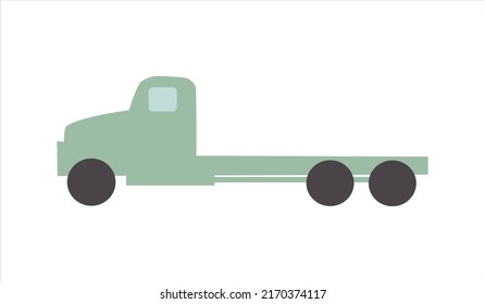 organic vector cartoon truck shape