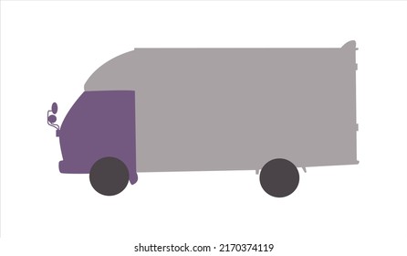 organic vector cartoon truck shape