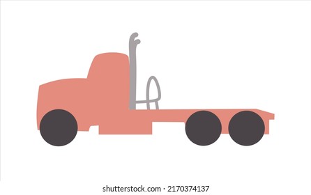 organic vector cartoon truck shape