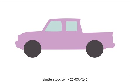 organic vector cartoon truck shape