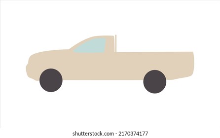 organic vector cartoon truck shape