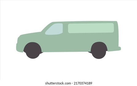 organic vector cartoon van shape