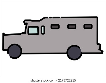 organic vector cartoon van shape