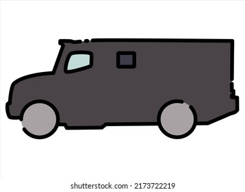 organic vector cartoon van shape