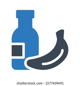 organic vector glyph color icon 