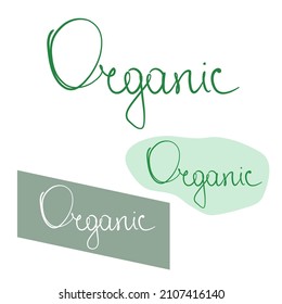 Organisches Vektorbild. Die Illustration ist ideal für natürliches, veganisches Design. EPS10.