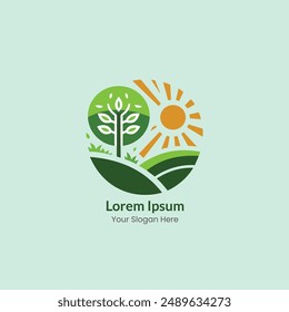 Organic vector logo, Herbal logo, Agro Firm