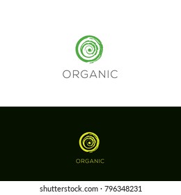Organic vector logo. Natural, organic, eco, farm, fresh,