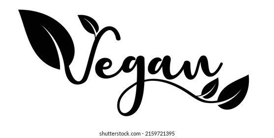 Organic vegan 100% with leaves, Bio, eco icon or symbol. lactose free, vegan, no meat, healthy, fresh food. Green logo. Vegetarian healthy food. Nature, ecology. veganism slogan or quote. Go vegan.