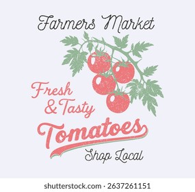 Organic vegetable farm. Tomato vegetable artwork for t shirt print, poster, sticker and other uses. Fresh vegan food. Farmers market Tomato. fresh and tasty. vegetable t shirt design. print fashion