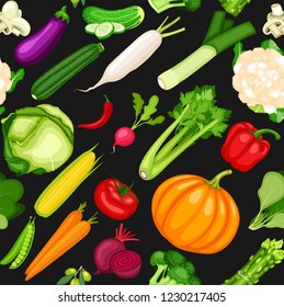 Organic vegetables collection set