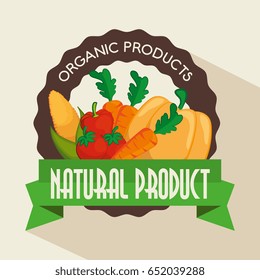 Organic vegetables design