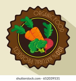 Organic vegetables design
